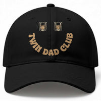 Twin Dad Club Baseball Cap Funny Father Of Twins Fathers Day Gift