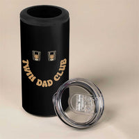 Twin Dad Club 4 in 1 Can Cooler Tumbler Funny Father Of Twins Fathers Day Gift