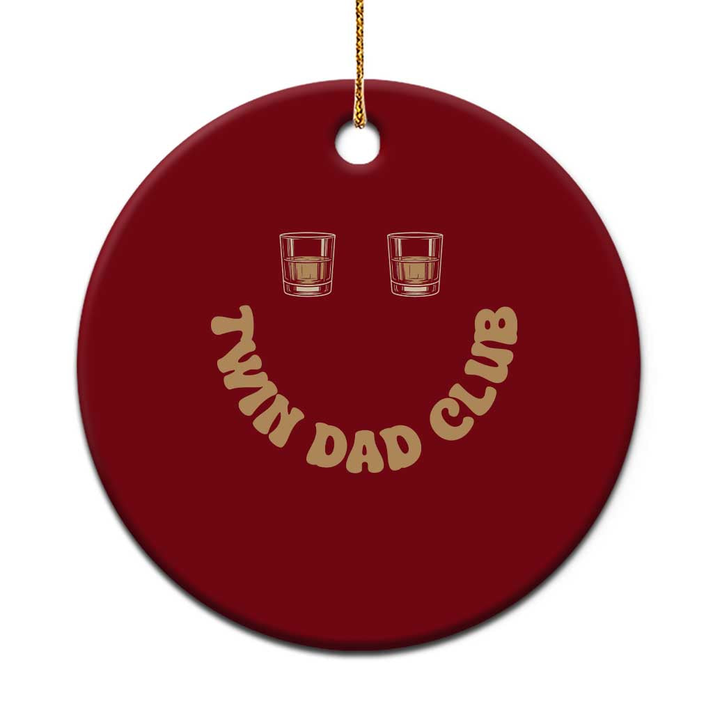 Twin Dad Club Ceramic Ornament Funny Father Of Twins Fathers Day Gift