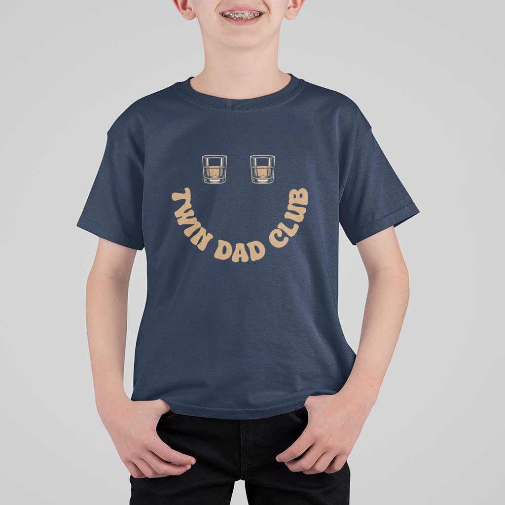 Twin Dad Club T Shirt For Kid Funny Father Of Twins Fathers Day Gift