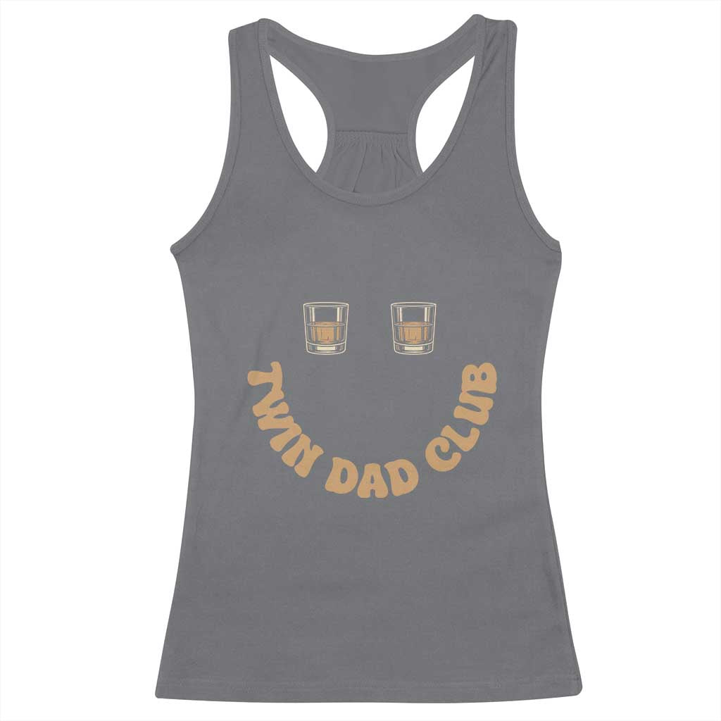 Twin Dad Club Racerback Tank Top Funny Father Of Twins Fathers Day Gift