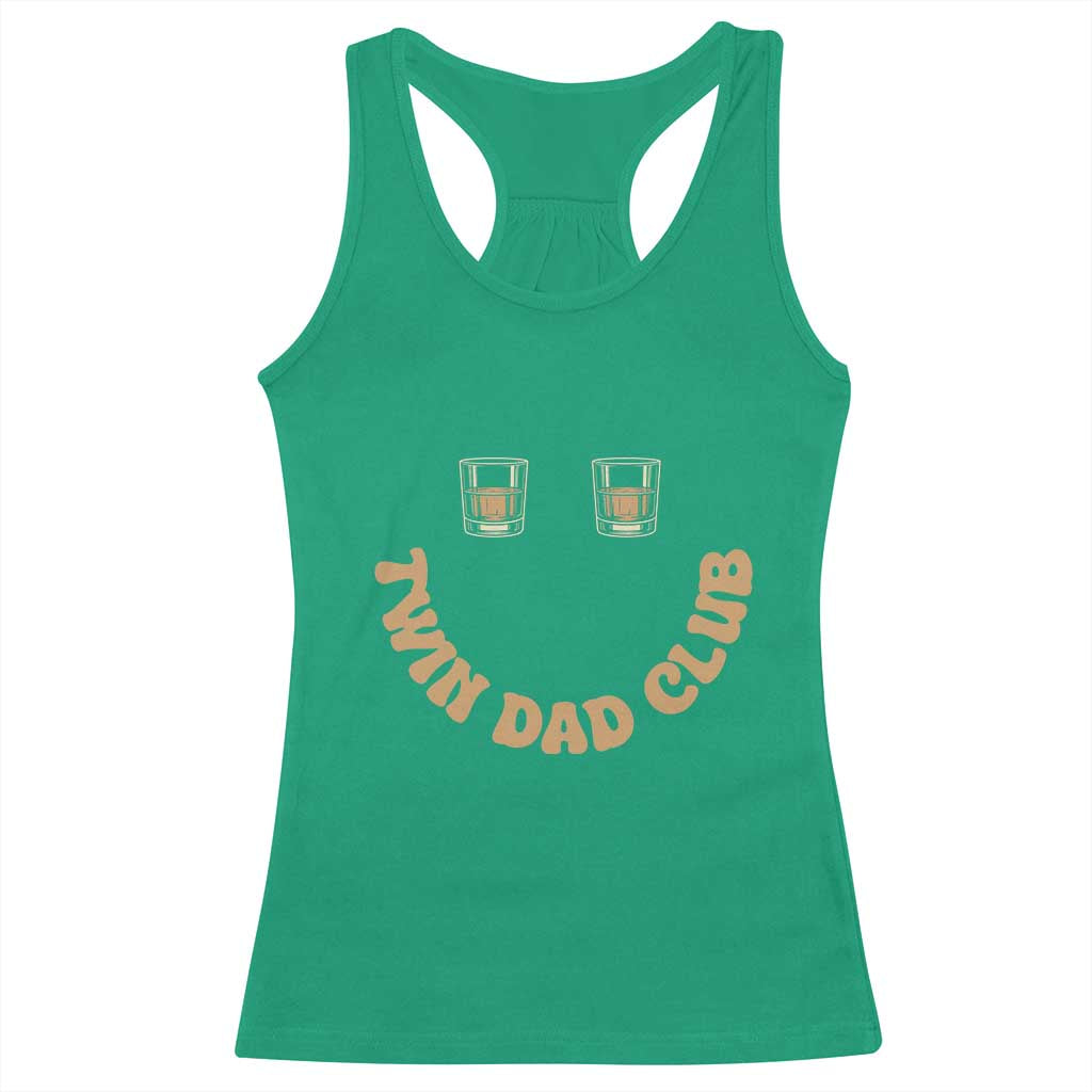 Twin Dad Club Racerback Tank Top Funny Father Of Twins Fathers Day Gift