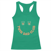 Twin Dad Club Racerback Tank Top Funny Father Of Twins Fathers Day Gift