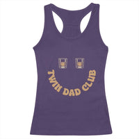 Twin Dad Club Racerback Tank Top Funny Father Of Twins Fathers Day Gift