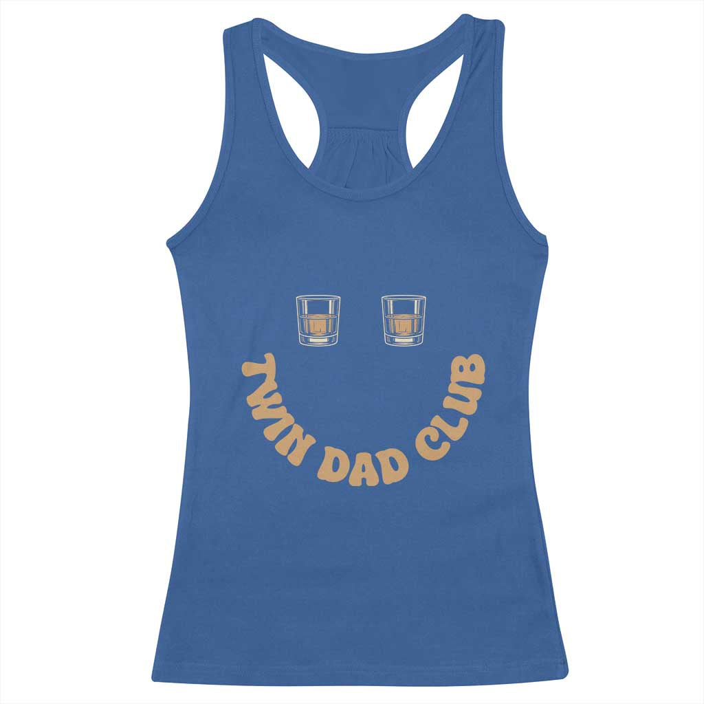 Twin Dad Club Racerback Tank Top Funny Father Of Twins Fathers Day Gift