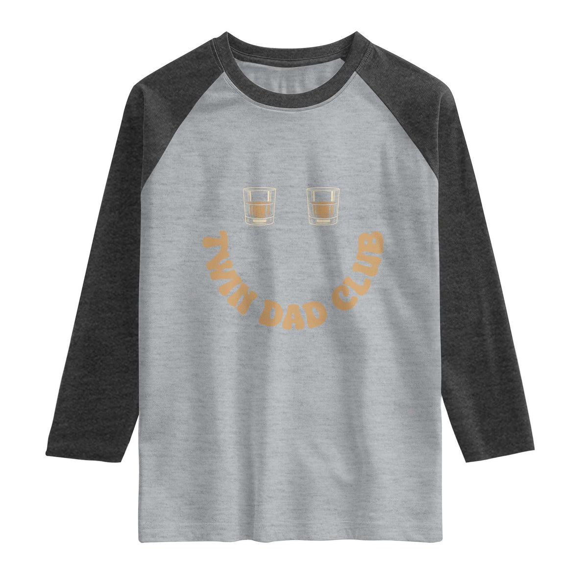 Twin Dad Club Raglan Shirt Funny Father Of Twins Fathers Day Gift