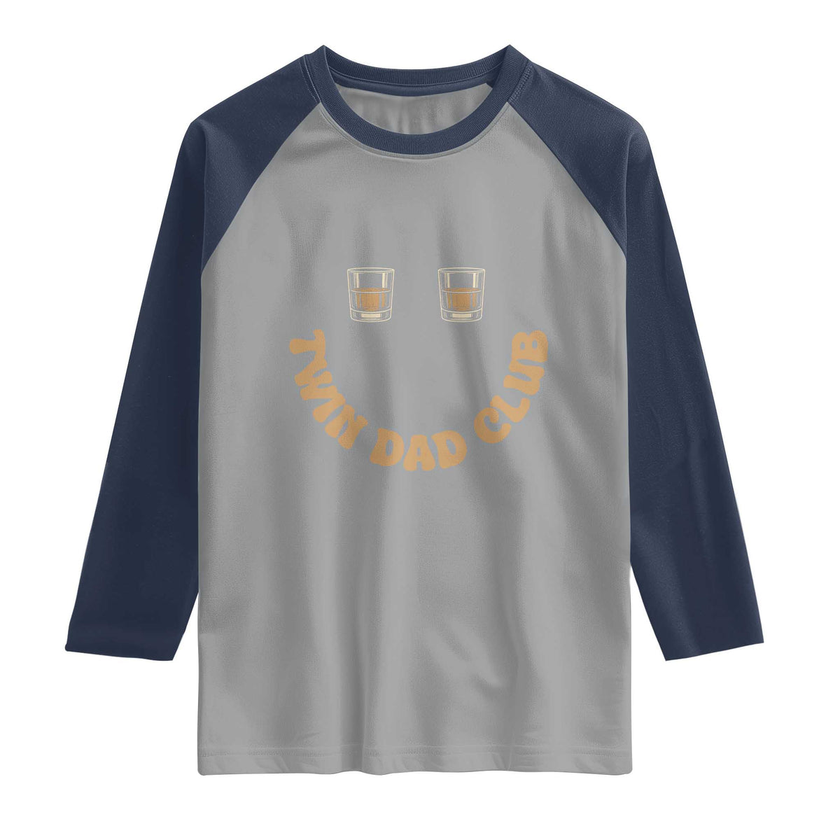 Twin Dad Club Raglan Shirt Funny Father Of Twins Fathers Day Gift