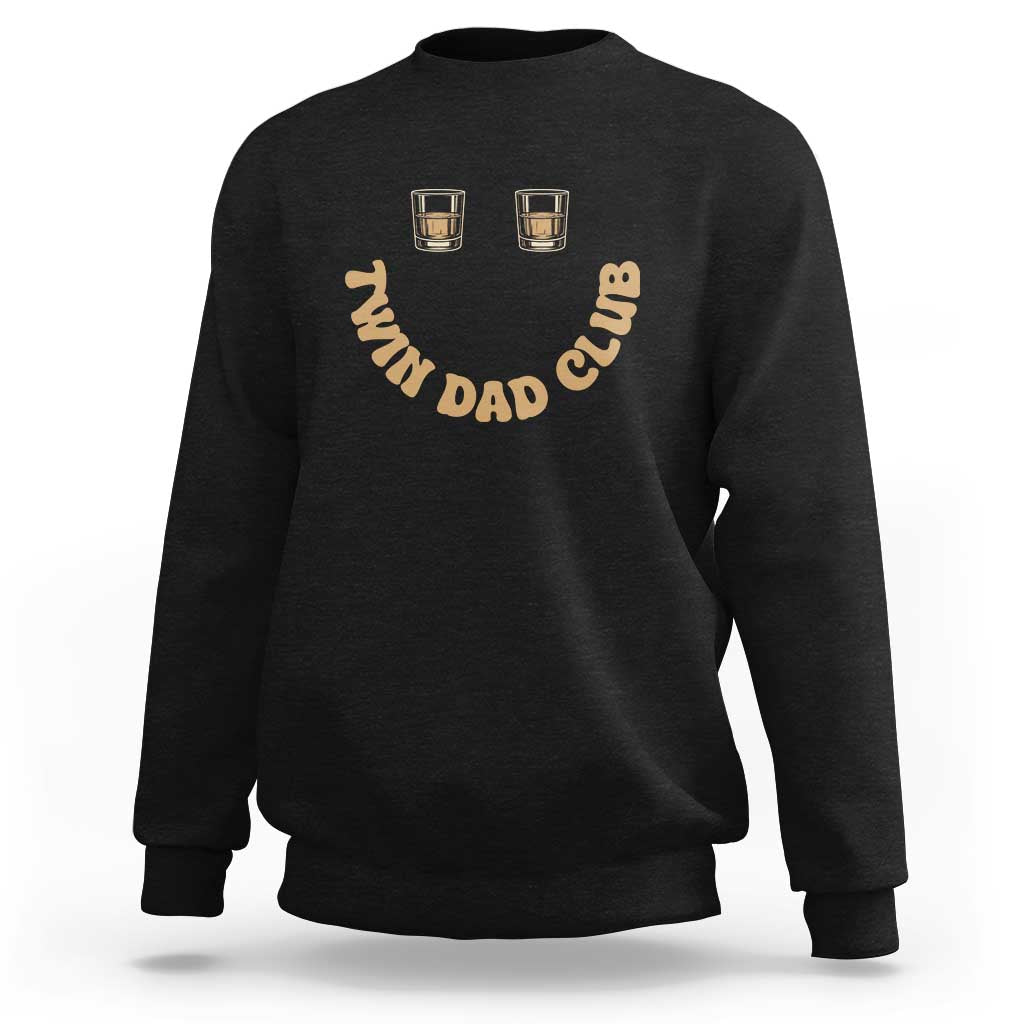 Twin Dad Club Sweatshirt Funny Father Of Twins Fathers Day Gift