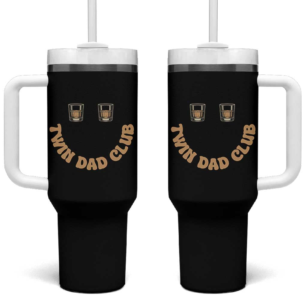 Twin Dad Club Tumbler With Handle Funny Father Of Twins Fathers Day Gift