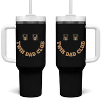 Twin Dad Club Tumbler With Handle Funny Father Of Twins Fathers Day Gift