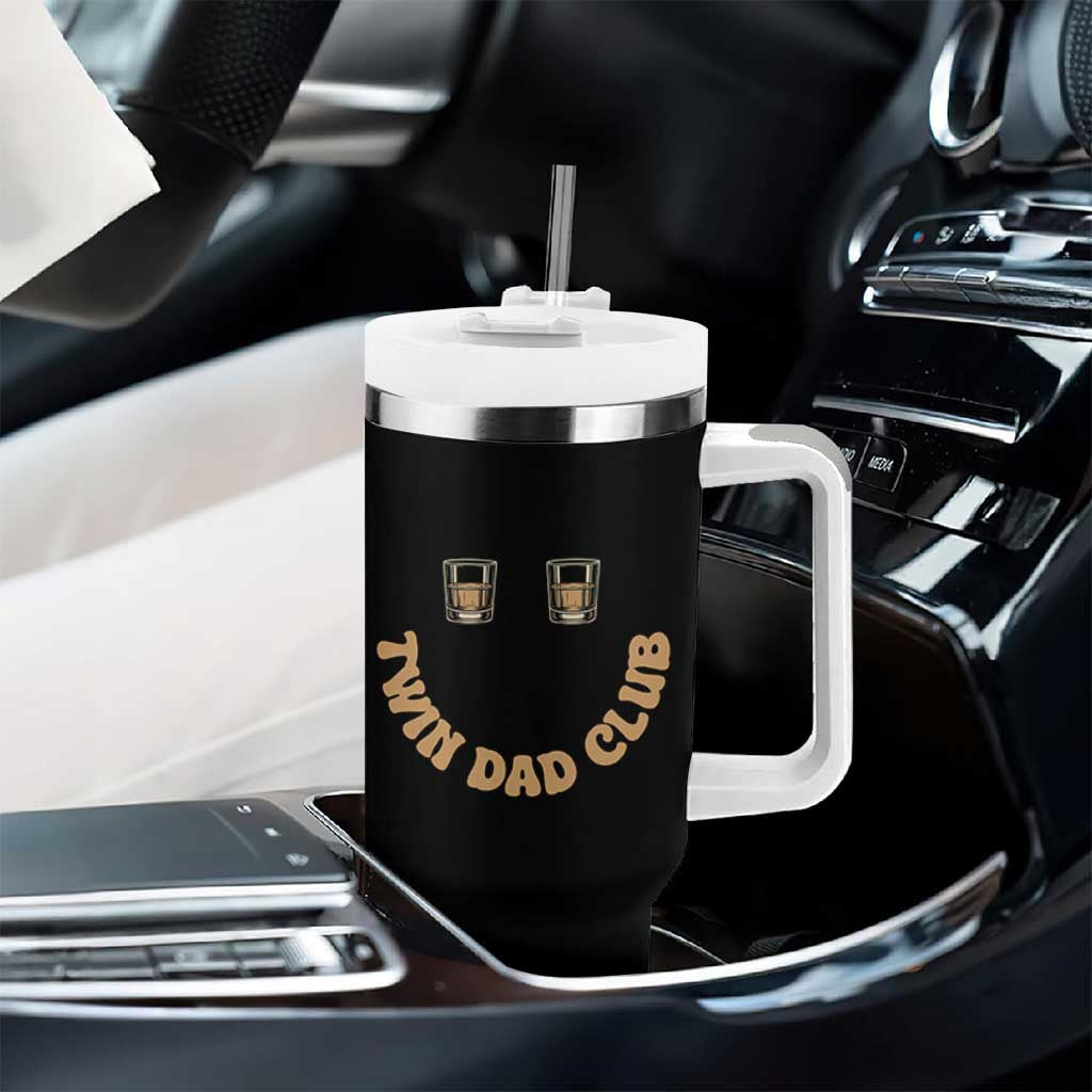 Twin Dad Club Tumbler With Handle Funny Father Of Twins Fathers Day Gift