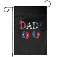 Patriotic Twin Dad American Flag Garden Flag Father Of Twins USA Gift