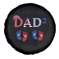 Patriotic Twin Dad American Flag Spare Tire Cover Father Of Twins USA Gift