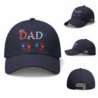 Patriotic Twin Dad American Flag Baseball Cap Father Of Twins USA Gift