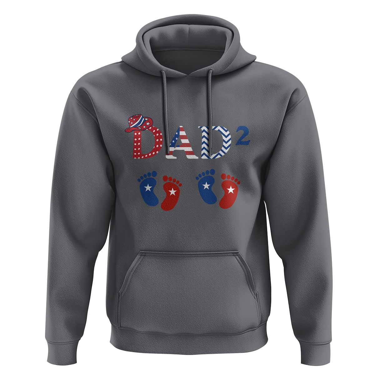 Patriotic Twin Dad American Flag Hoodie Father Of Twins USA Gift
