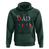 Patriotic Twin Dad American Flag Hoodie Father Of Twins USA Gift