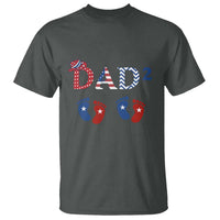 Patriotic Twin Dad American Flag T Shirt Father Of Twins USA Gift