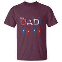 Patriotic Twin Dad American Flag T Shirt Father Of Twins USA Gift