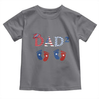 Patriotic Twin Dad American Flag Toddler T Shirt Father Of Twins USA Gift