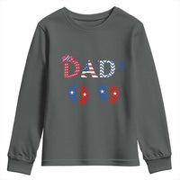 Patriotic Twin Dad American Flag Youth Sweatshirt Father Of Twins USA Gift