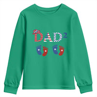 Patriotic Twin Dad American Flag Youth Sweatshirt Father Of Twins USA Gift