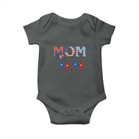 Patriotic Twin Mom Announcement American Flag Gift Baby Onesie