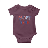 Patriotic Twin Mom Announcement American Flag Gift Baby Onesie