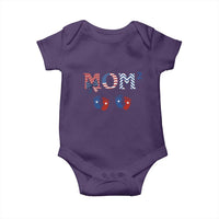 Patriotic Twin Mom Announcement American Flag Gift Baby Onesie