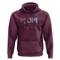 Patriotic Twin Mom Announcement American Flag Gift Hoodie