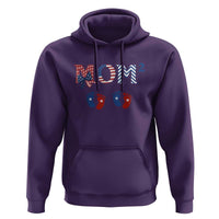 Patriotic Twin Mom Announcement American Flag Gift Hoodie