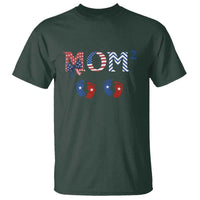 Patriotic Twin Mom Announcement American Flag Gift T Shirt