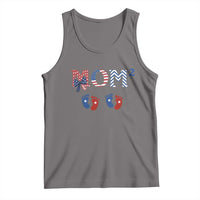 Patriotic Twin Mom Announcement American Flag Gift Tank Top