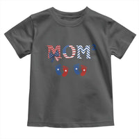 Patriotic Twin Mom Announcement American Flag Gift Toddler T Shirt