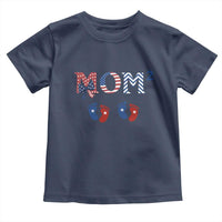 Patriotic Twin Mom Announcement American Flag Gift Toddler T Shirt
