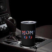 Patriotic Twin Mom Announcement American Flag Gift Tumbler Cup