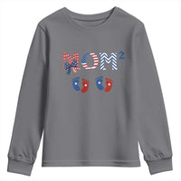 Patriotic Twin Mom Announcement American Flag Gift Youth Sweatshirt