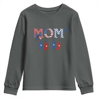 Patriotic Twin Mom Announcement American Flag Gift Youth Sweatshirt