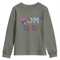 Patriotic Twin Mom Announcement American Flag Gift Youth Sweatshirt
