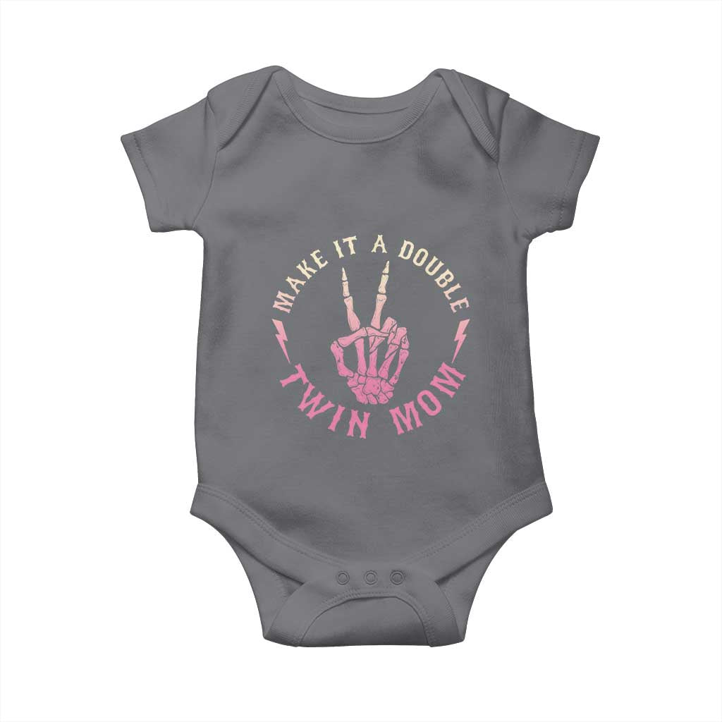 Twin Mom Baby Onesie Make It A Double Expecting Twins Mothers Day