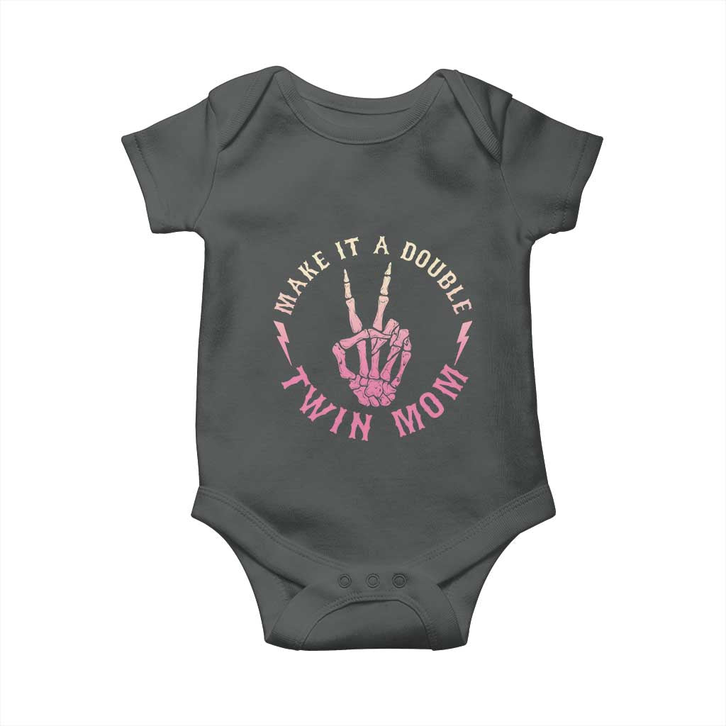 Twin Mom Baby Onesie Make It A Double Expecting Twins Mothers Day