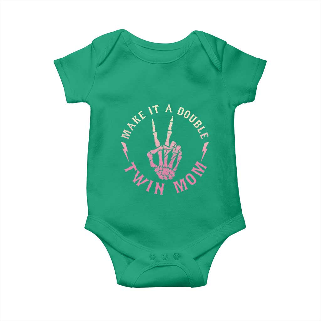 Twin Mom Baby Onesie Make It A Double Expecting Twins Mothers Day