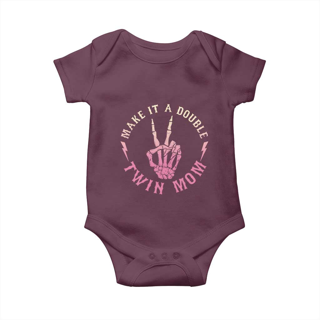 Twin Mom Baby Onesie Make It A Double Expecting Twins Mothers Day