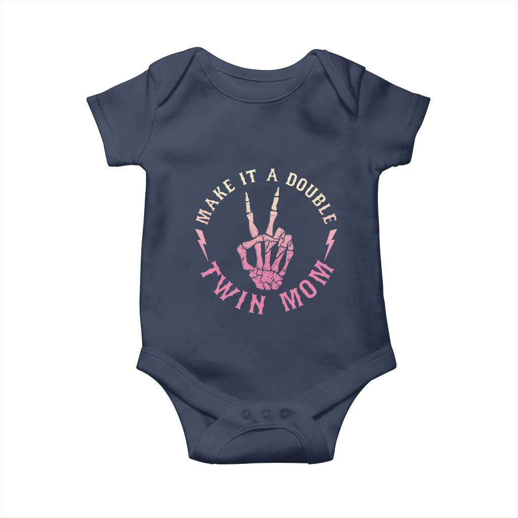 Twin Mom Baby Onesie Make It A Double Expecting Twins Mothers Day