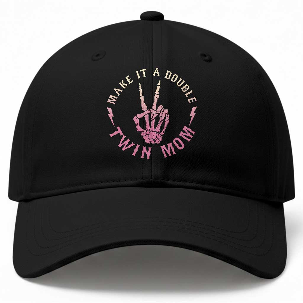 Twin Mom Baseball Cap Make It A Double Expecting Twins Mothers Day