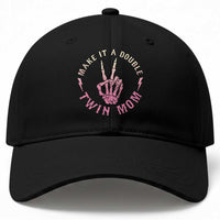 Twin Mom Baseball Cap Make It A Double Expecting Twins Mothers Day