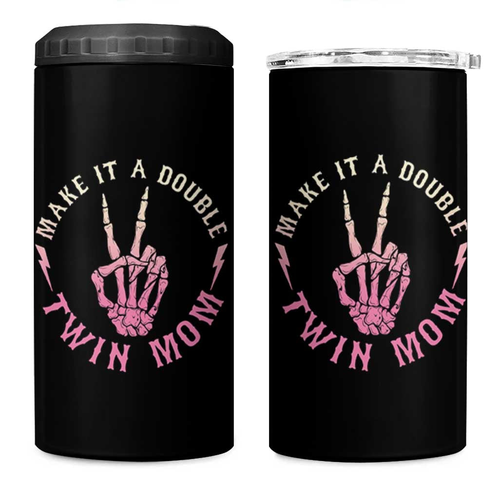 Twin Mom 4 in 1 Can Cooler Tumbler Make It A Double Expecting Twins Mothers Day