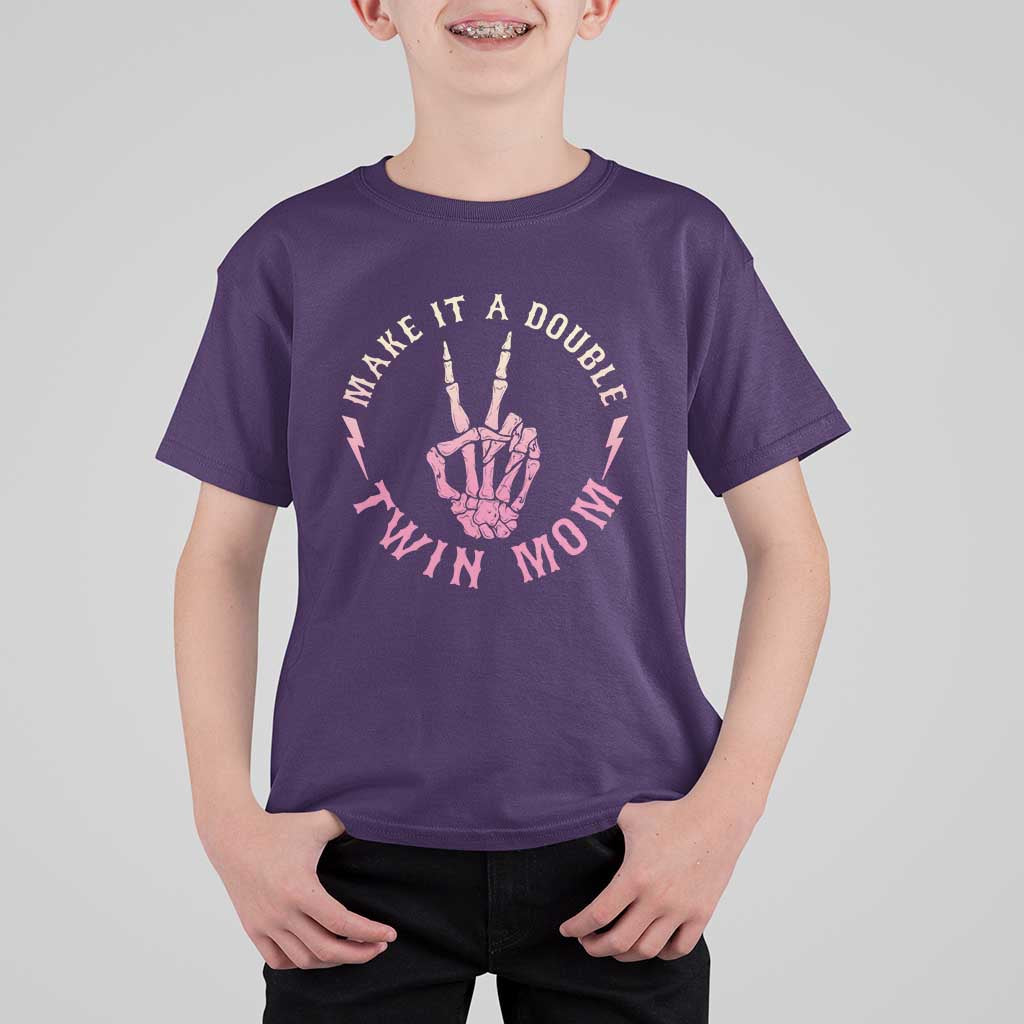 Twin Mom T Shirt For Kid Make It A Double Expecting Twins Mothers Day