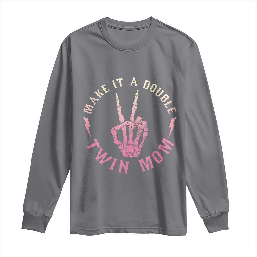 Twin Mom Long Sleeve Shirt Make It A Double Expecting Twins Mothers Day