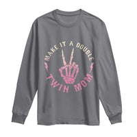 Twin Mom Long Sleeve Shirt Make It A Double Expecting Twins Mothers Day