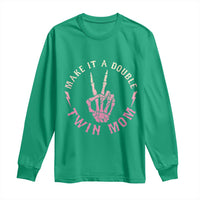 Twin Mom Long Sleeve Shirt Make It A Double Expecting Twins Mothers Day
